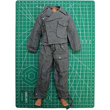 1:6 German WWII HBT Gray Panzer Jacket + Trousers